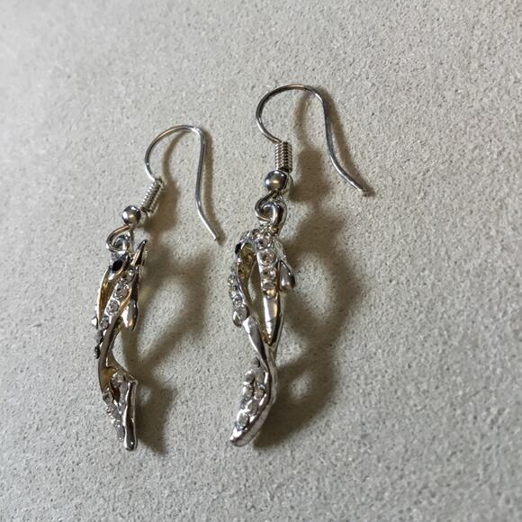 Silver Dolphin Earrings - Picture 5 of 7